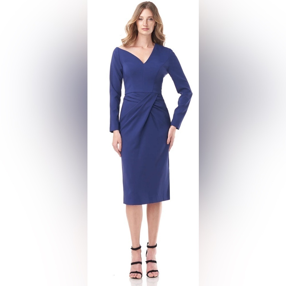 NWT Kay Unger Size 4 Cecelia Midi Dress